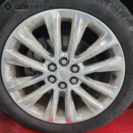 판교 캐딜락 XT5 20인치 실버휠 스크래치 복원 GSW 판교점 작업공정 완벽 공개! / 성남시 시흥동
