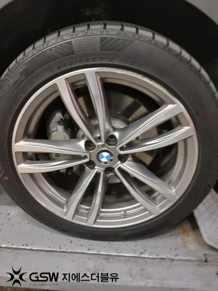 수원 BMW 730LD 휠복원 19인치 다이아컷팅 휠 스크래치 복원 후기 / 성남시 시흥동
