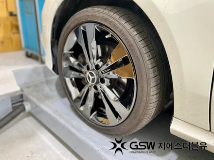수원 벤츠 휠 도색 CLA 200D 18인치휠 블랙크롬 잘하는 업체 소개해 드립니다! / 성남시 시흥동