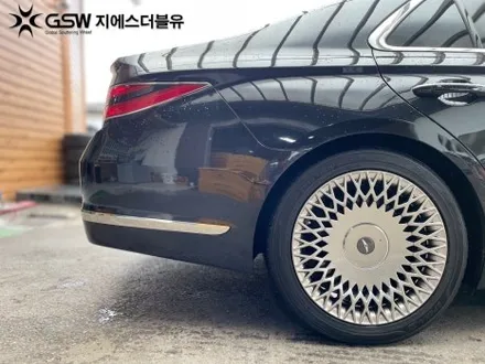 [병점 휠수리] 제네시스 G90 19인치 반광 스크래치 휠 복원장착 작업 후기입니다. / 성남시 시흥동