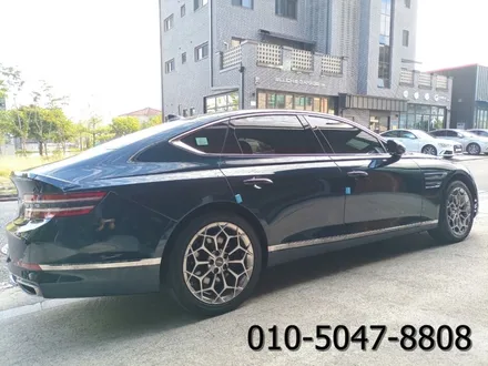 수원휠복원 제네시스 G80 19인치 휠 표면 떨어짐 상처로 인한 휠복원 및 휠도색 작업 후기 / 성남시 시흥동