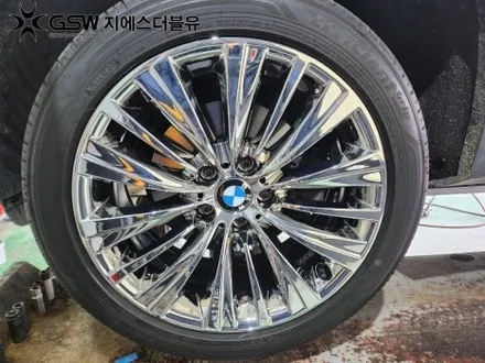 경기도 광주 BMW X3 19인치휠 상처로 인한 화이트 크롬 휠도색 작업 후기 / 성남시 시흥동
