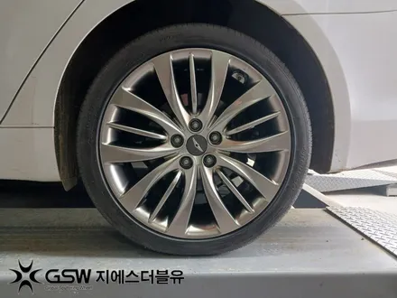 수원 휠복원 제네시스 DH 19인치휠 반광 스크래치 작업 후기 / 성남시 시흥동