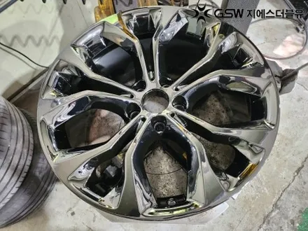 강남 BMW 휠도색 X6 20인치휠 블랙크롬 작업 후기 / 성남시 시흥동
