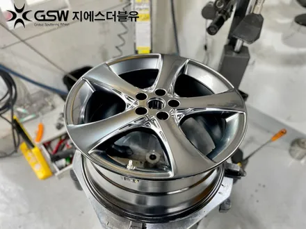 시흥 휠도색 제네시스 G80 20인치휠 블랙유광에서 순정색상으로 작업 후기 / 성남시 시흥동