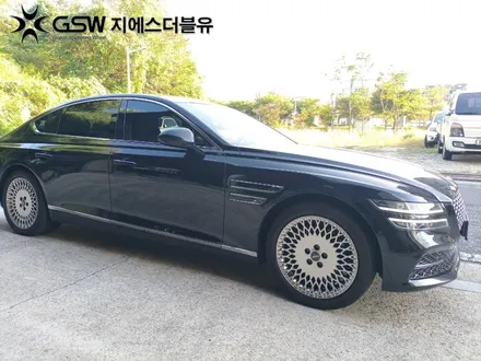 수원 제네시스 G80 19인치 휠복원 휠 스크래치 완벽복원! / 성남시 시흥동