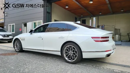 판교 제네시스 G80 녹용 19인치 휠분체도장 휠복원 잘하는 곳! 지에스 더블유~! / 성남시 시흥동
