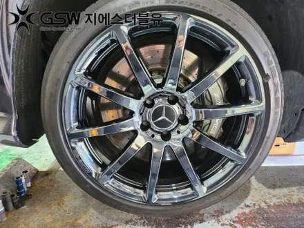 분당 휠도색 깔끔하게 잘하는 업체! 벤츠 AMG 20인치 컷팅휠에서 블랙크롬 휠도색 후기 / 성남시 시흥동