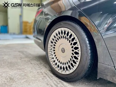 [병점 휠수리] 제네시스 G90 19인치 반광 스크래치 휠 복원장착 작업 후기입니다. / 성남시 시흥동