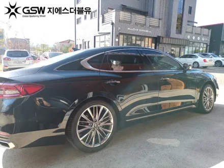 분당 중고휠 그랜저 IG 19인치휠 반광 스크래치 복원 장착 작업 후기 / 성남시 시흥동
