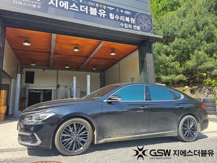 광교 그랜저 IG 19인치휠 순정휠에서 블랙크롬 휠도색 작업 후기 / 성남시 시흥동