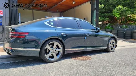 안산휠복원 제네시스 G80 20인치 반광 스크래치 작업 후기 / 성남시 시흥동