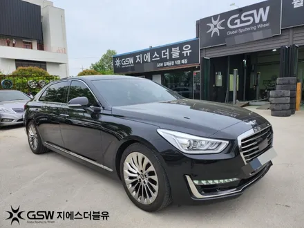 수원휠복원 제네시스 EQ900 19인치휠 반광 스크래치 작업 후기 / 성남시 시흥동