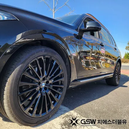 전주 BMW X7 22인치 휠도색 | 컷팅휠 → 블랙유광 전문 시공 / 성남시 시흥동