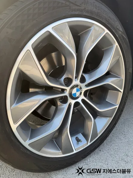 판교 BMW X4 휠복원 19인치 다이아컷팅 림손상 복원 후기 / 성남시 시흥동