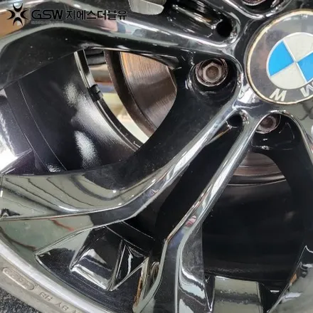 판교 BMW X6 휠도색 순정 컷팅휠에서 블랙 유광으로 드레스업 / 성남시 시흥동