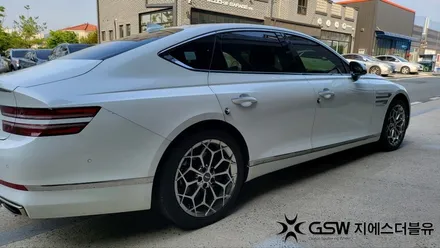판교 제네시스 G80 녹용 19인치 휠분체도장 휠복원 잘하는 곳! 지에스 더블유~! / 성남시 시흥동
