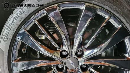 분당 휠도색 제네시스 G80 특별한 휠도색 작업공정으로 새휠 만들기 / 성남시 시흥동