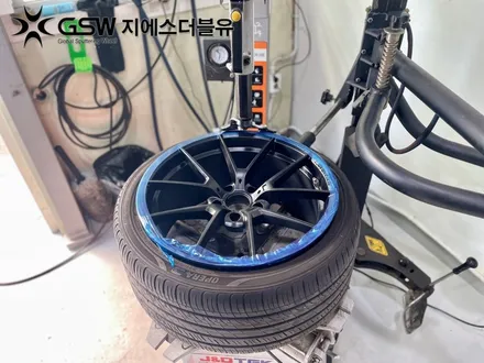 수원 휠도색 BMW M4 19인치휠 독특한 블랙무광 도색 후기 / 성남시 시흥동