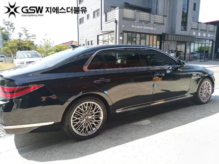 평택 휠복원 제네시스 G90 19인치휠 반광 스크래치 휠복원 작업 후기 / 성남시 시흥동