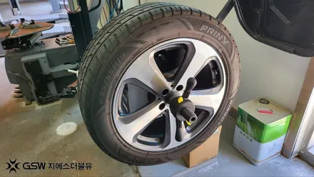 강남 휠복원 벤츠 GLC 220D 19인치휠 다이아컷팅 작업 / 성남시 시흥동