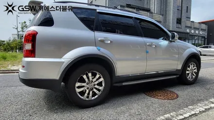 렉스턴 18인치휠 화이트 크롬 안성 휠도색 / 성남시 시흥동