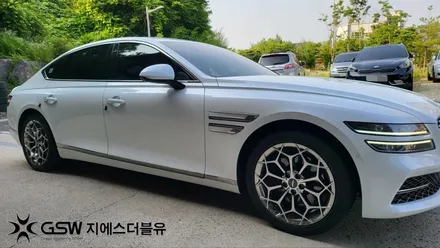 판교 제네시스 G80 녹용 19인치 휠분체도장 휠복원 잘하는 곳! 지에스 더블유~! / 성남시 시흥동