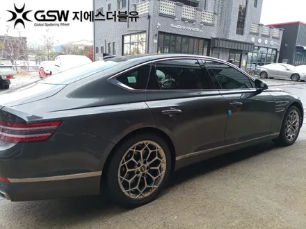 서울 휠수리 제네시스 G80 19인치휠 반광 스크래치 휠수리 작업 후기 / 성남시 시흥동