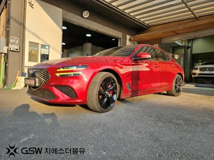제네시스 G70 19인치휠 블랙반광 수원 휠도색 / 성남시 시흥동