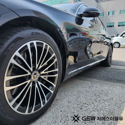 스크래치 휠, 판교에서 벤츠 S350D 19인치 복원 완료 / 성남시 시흥동