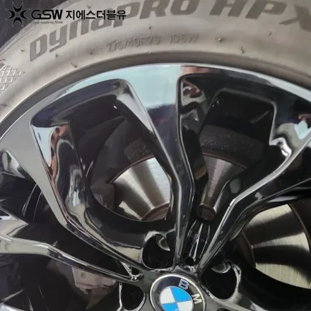 판교 BMW X6 휠도색 순정 컷팅휠에서 블랙 유광으로 드레스업 / 성남시 시흥동
