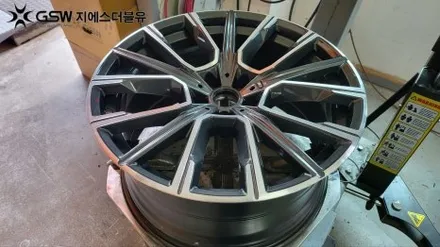 [이천 휠복원] BMW 740LI 20인치 휠 긁힘으로 인한 다이아컷팅 휠복원 작업 후기입니다. / 성남시 시흥동