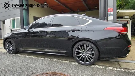 분당 휠도색 제네시스 G80 특별한 휠도색 작업공정으로 새휠 만들기 / 성남시 시흥동