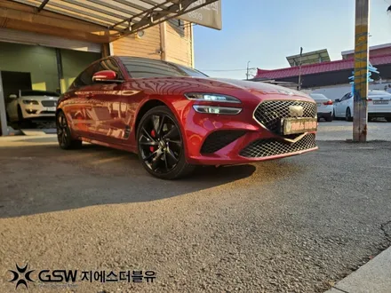 제네시스 G70 19인치휠 블랙반광 수원 휠도색 / 성남시 시흥동