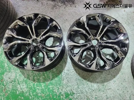 강남 BMW 휠도색 X6 20인치휠 블랙크롬 작업 후기 / 성남시 시흥동
