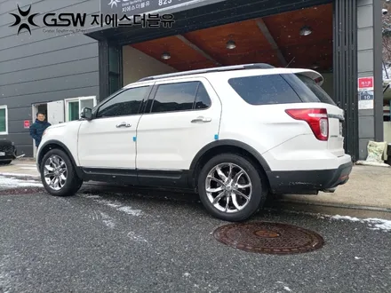 경기도 광주 포드 익스플로러 20인치휠 화이트 크롬 휠도색 작업 후기 / 성남시 시흥동