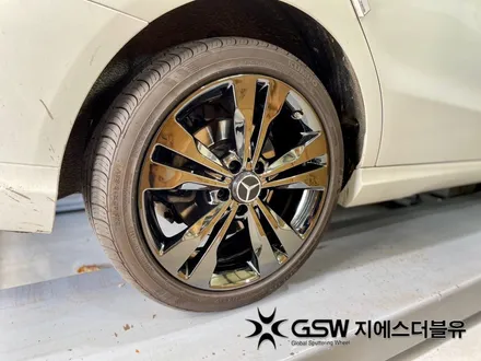 수원 벤츠 휠 도색 CLA 200D 18인치휠 블랙크롬 잘하는 업체 소개해 드립니다! / 성남시 시흥동