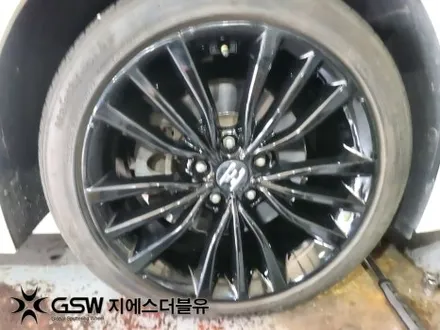 판교 스팅어 휠도색 18인치 컷팅휠에서 블랙유광 크롬 도색 후기입니다. / 성남시 시흥동
