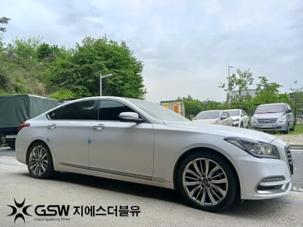 수원 휠복원 제네시스 DH 19인치휠 반광 스크래치 작업 후기 / 성남시 시흥동