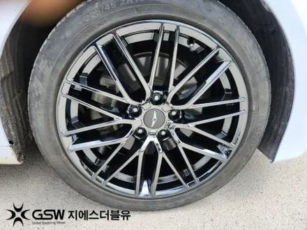 제네시스 G70 18인치 블랙크롬 판교 휠도색 / 성남시 시흥동