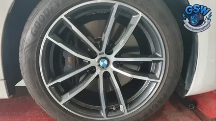 BMW 휠복원 520I 18인치휠 다이아컷팅 작업공정은? / 성남시 시흥동