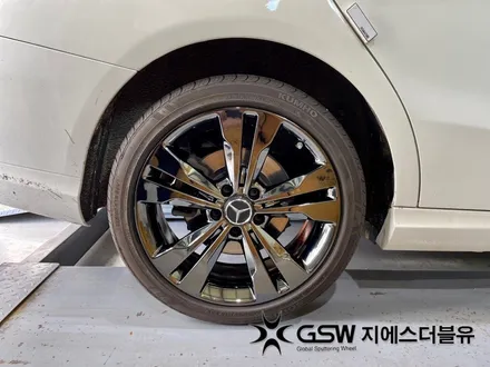 수원 벤츠 휠 도색 CLA 200D 18인치휠 블랙크롬 잘하는 업체 소개해 드립니다! / 성남시 시흥동