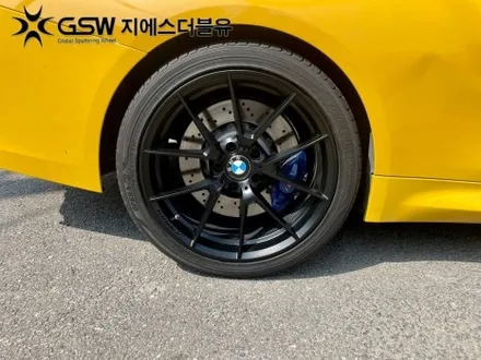 수원 휠도색 BMW M4 19인치휠 독특한 블랙무광 도색 후기 / 성남시 시흥동
