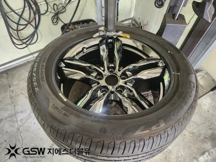 BMW X1 18인치휠 블랙크롬 판교 휠도색 / 성남시 시흥동