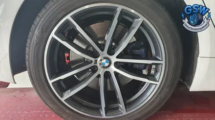 BMW 휠복원 520I 18인치휠 다이아컷팅 작업공정은? / 성남시 시흥동