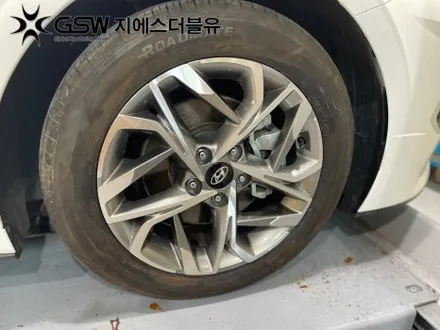 판교 쏘나타 휠복원 DN8 17인치 휠 다이아컷팅 휠 복원장착 작업 후기 / 성남시 시흥동
