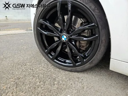 판교 BMW 휠도색 M550D 20인치휠 순정 휠에서 블랙유광 휠도색 작업 후기 / 성남시 시흥동
