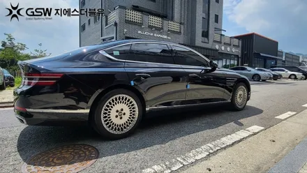 제네시스 G80 19인치 반광 스크래치 용인 휠복원 작업 후기 / 성남시 시흥동