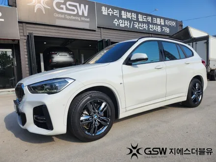 BMW X1 18인치휠 블랙크롬 판교 휠도색 / 성남시 시흥동