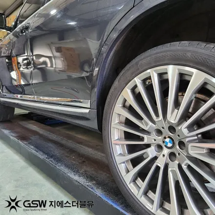 강남 BMW X7 22인치 휠복원 다이아컷팅 복원 후기｜판교 GSW 전문점 / 성남시 시흥동